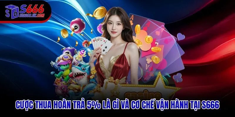 Cược thua hoàn trả 5% với cơ chế cashback tự động theo doanh thu chưa trúng