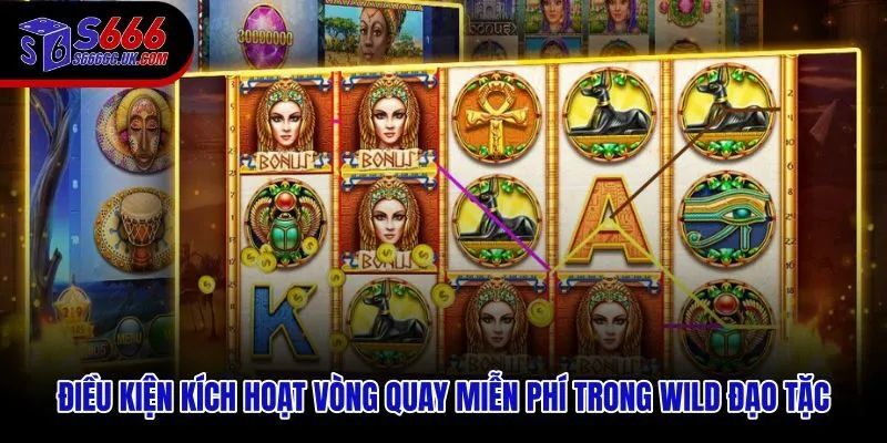 Cách chơi Wild Đạo Tặc kích hoạt vòng quay miễn phí qua biểu tượng Scatter