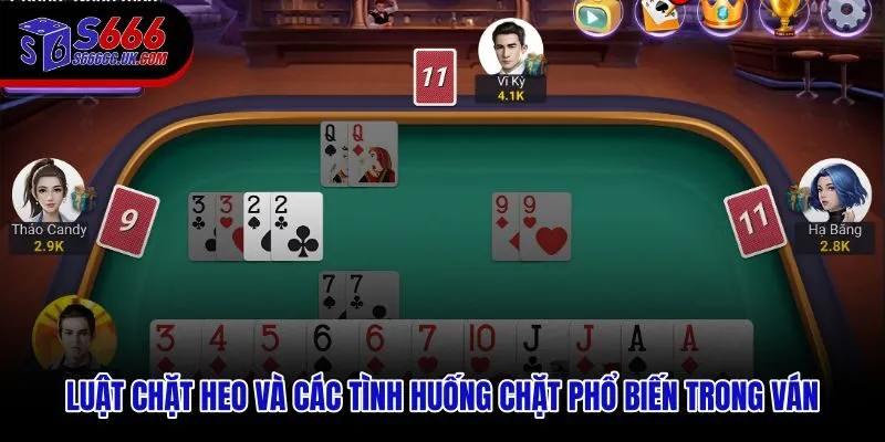 Cách chơi Tiến Lên Miền Nam khi đối mặt tứ quý và đôi thông chặt heo